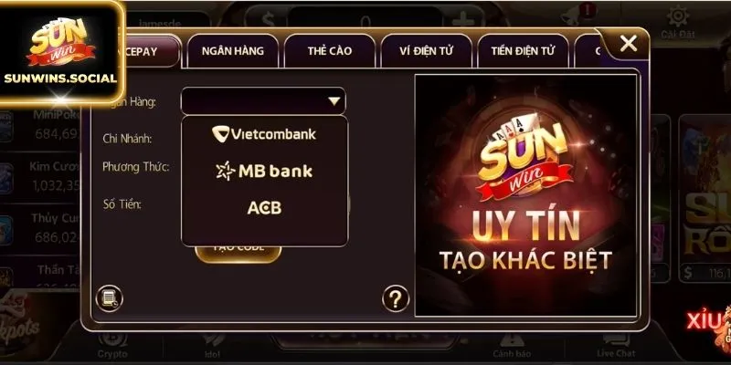 SUNWIN GIAO DIỆN MỚI CHƠI CỰC HAY NHẬN QUÀ KHỦNG - SUN WIN Quy trình nạp tiền vào hệ thống xử lý cực nhanh